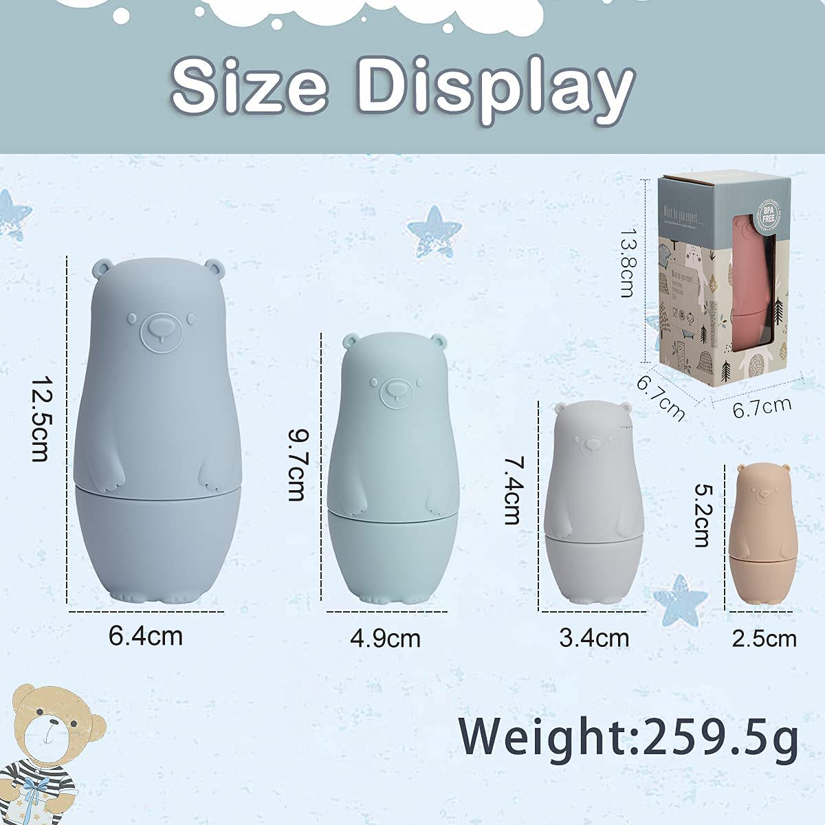 Amazon | Mamimami Home マトリョーシカ おもちゃ がさね シリコン